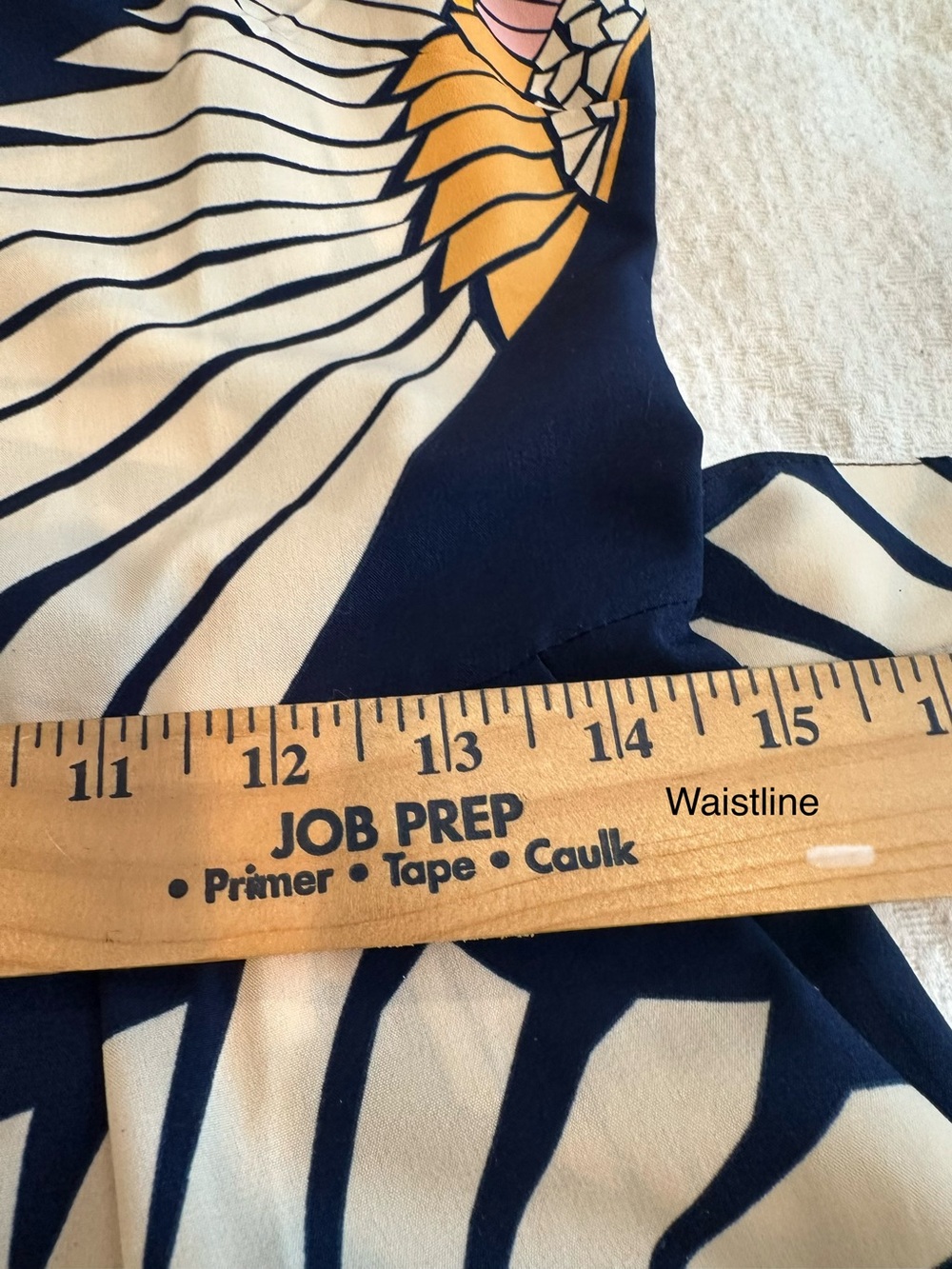 Sleeveless Navy Crane-Print Wide-Leg Jumpsuit - Picture 9 of 13